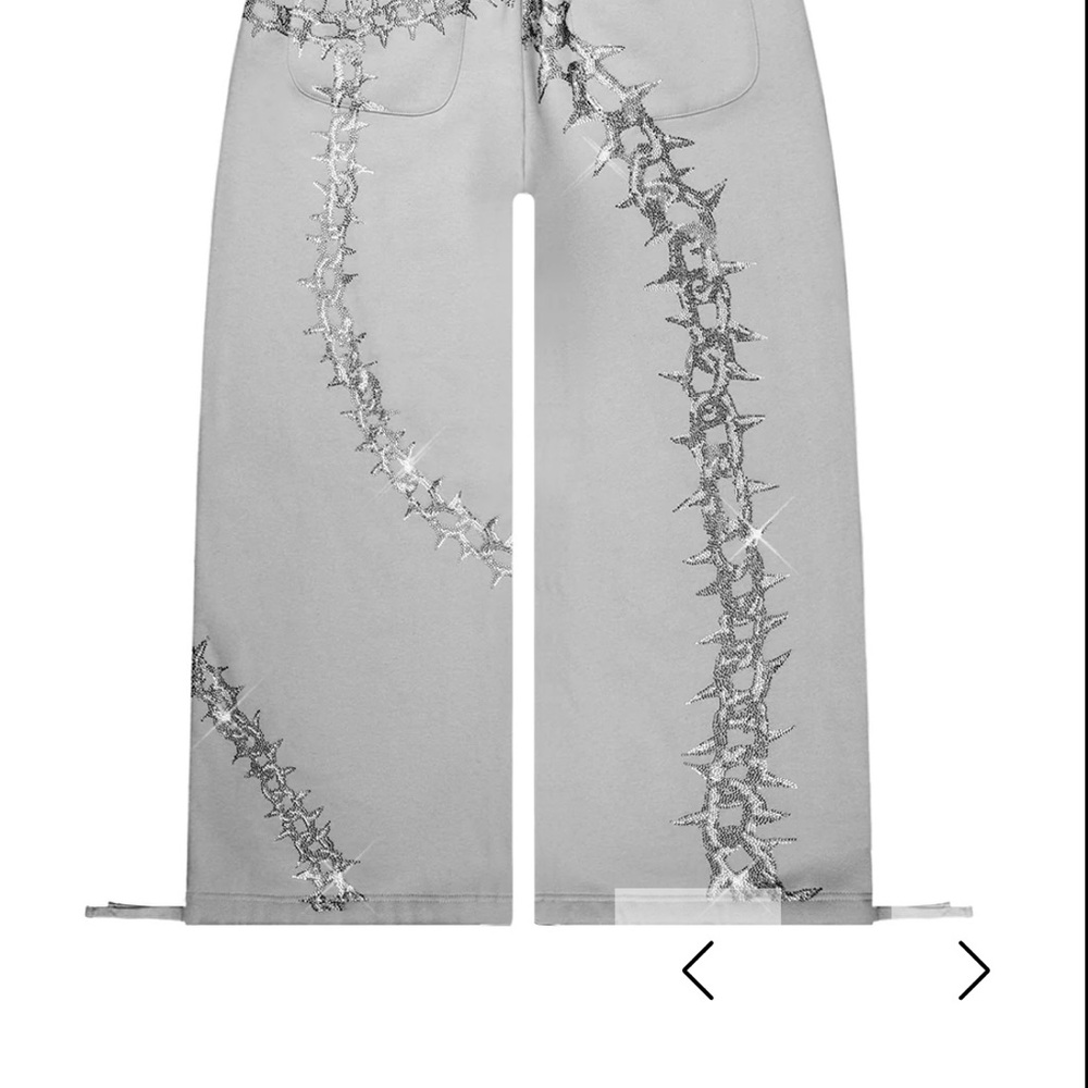 Elegant Silver Embellished Women's Flare Jeans